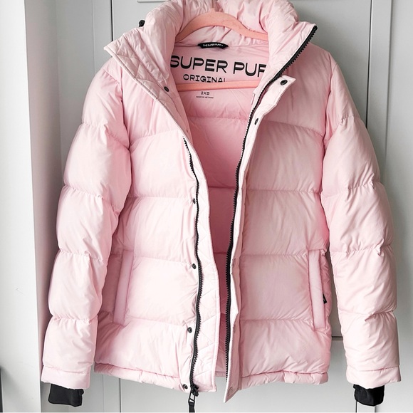 Aritzia chalk pink climatte original superpuff jacket - Picture 2 of 15